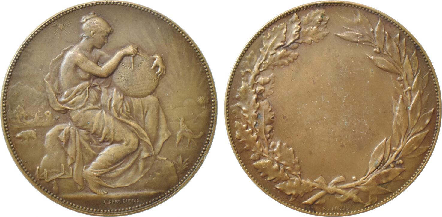 Médaille Société Nationale De Protection De La Nature - Alphée Dubois - 1962 - Bronze Argenté