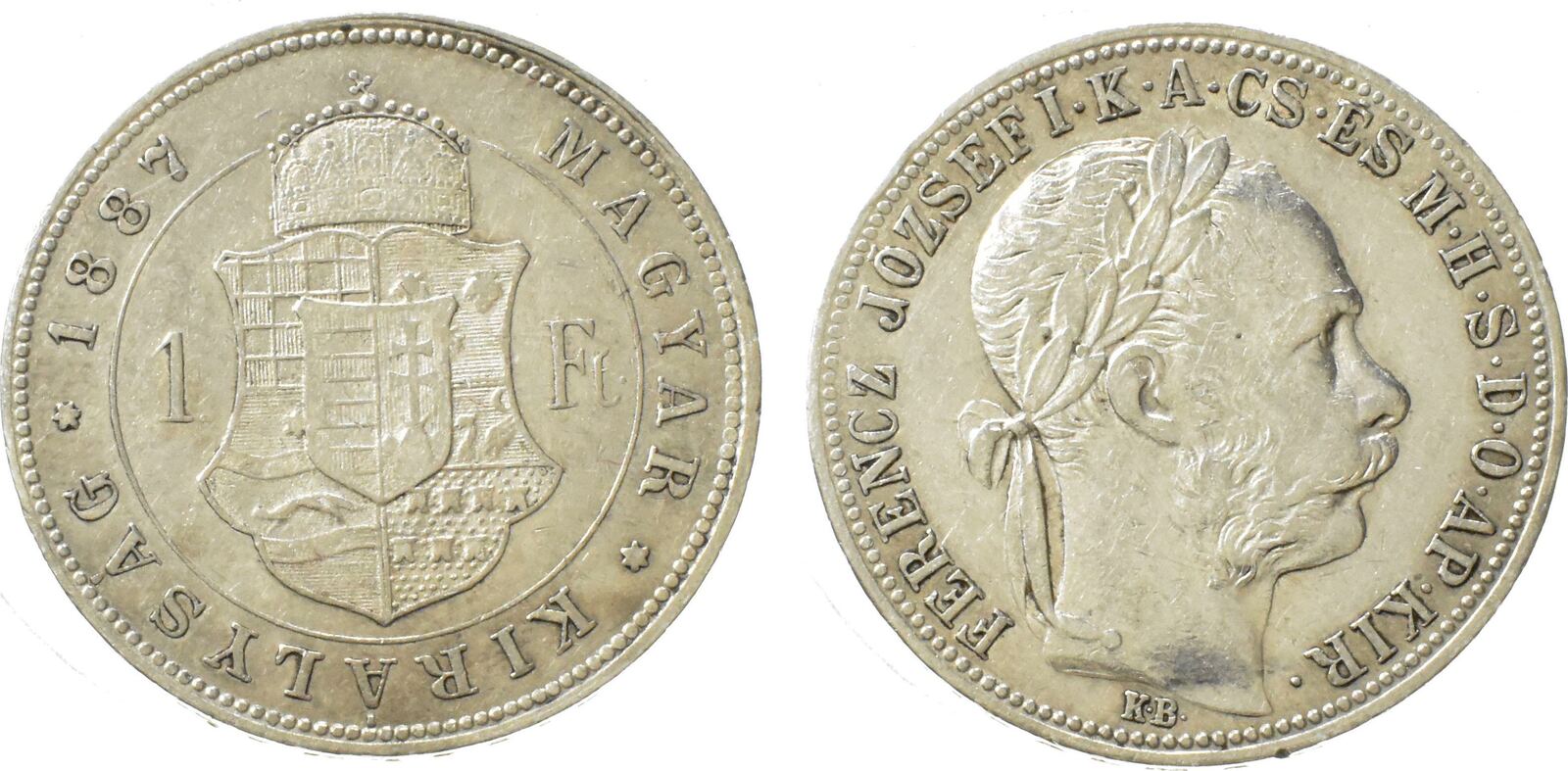ÖsterreichUngarn Forint 1887 Kaiserreich Österreich Franz Josef 1 vz