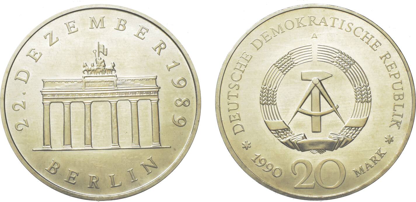 20 Mark DDR Geldschein, Sonderdruck Von 1989, Top Banknote