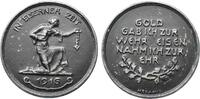 Deutschland Medaille Medaille 1916 Gold gab ich zur Wehr - Eisen nahm ich zur Ehr -