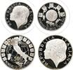 Italien 200 + 500 Lire 500 + 200 Lire Fußballweltmeisterschaft 1990 Italien (gekapselt) -