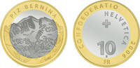 Schweiz 10 Franken Gedenkmünze 10 Fr. Piz Bernina -