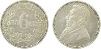 Südafrika 6 Pence / 6 / Z.A.R Paul Kruger, Südafrikanische Republik (Transvaal-Republik) (1874 - 1902) -