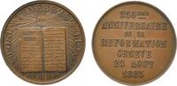 Schweiz Genf Medaille 350 Jahre Reformation Geneve, 23 AOUT 1885 -