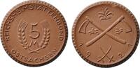 Deutschland Ostsachsen 5 Mark Ostsachsen, Porzellan Manufaktur Meissen -