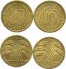 Deutschland 10 Rentenpfennig Weimarer Republik 2 X 10 Pfenning -