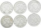 Deutschland 6 x 50 Pfennig Lot von 6 X 50 Pfennig -