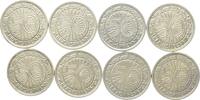 Deutschland 50 Reichspfennig Lot 8 x 50 Reichspfennig -