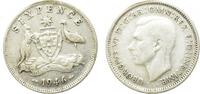 Australien 6 Pence George VI -