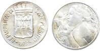 Italien, San Marino 500 Lire Büste einer Frau mit Taube -