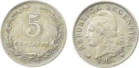 Argentienien 5 CENTAVOS José Evaristo Uriburu van Argentinië (1895-1898) -