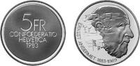 Schweiz 5 Franken Gedenkmünze 5 Fr. Ernest Ansermet, 1883-1969 -