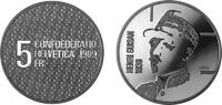 Schweiz 5 Franken Gedenkmünze 5 Fr. 50. Jahrestag der Mobilmachung -