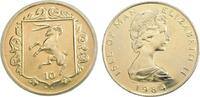 Isle of Man 10 Pence Mint Mark AG on reverse -