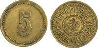 Italien Wertmarke GETTONE FONDERIE NECCHI PAVIA 5 LIRE -