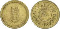 Italien Wertmarke GETTONE FONDERIE NECCHI PAVIA 5 LIRE -