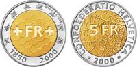 Schweiz 5 Franken Gedenkmünze 5 Fr., 150 Jahre Schweizer Franken -