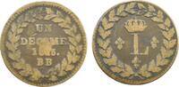 Frankreich Un Décime Ludwig XVIII (Louis XVIII) (1814-1815, 1815-1824) -