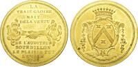  1781 Schweiz Genf, Vergoldete AE Medaille L auditeur Bourdillon 