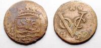 Duit 1792 Niederlande VOC Zeeland ss