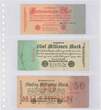 Lindner Klarsichthüllen mit 3 Streifen für Banknoten 851P (10er Pack) Neu