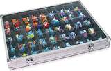 Lindner Alu-Sammelvitrine mit 45 Fächern (36 x 49 mm) 4890-45 Neu