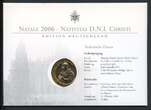 Vatikan Numisbrief 2006 Medaille Papst Benedikt XVI. Weihnachten 2006
