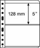 Leuchtturm Hüllen Schwarz Vario 2S (5er Pack) 311049 Neu -