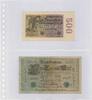 Lindner Klarsichthüllen mit 2 Streifen für Banknoten 850P (10er Pack) Neu -