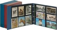 Lindner Ringbinder-Set Weinrot Standard XL für Postkarten 3008-W Neu -