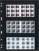 Lindner UNIPLATE Blätter Schwarz mit 3 Streifen 073 (5er Pack) Neu -