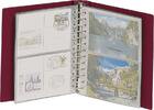 Lindner Postkarten-Album Weinrot Classic 1103K-W Neu -