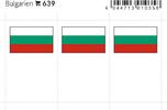 Lindner Flaggensticker Bulgarien (6er Pack) 639 Neu -