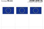 Lindner Flaggensticker Europa (6er Pack) 655 Neu -