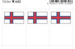 Lindner Flaggensticker Färöer (6er Pack) 642 Neu -