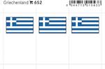 Lindner Flaggensticker Griechenland (6er Pack) 652 Neu -