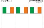 Lindner Flaggensticker Irland (6er Pack) 664 Neu -