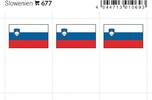 Lindner Flaggensticker Slowenien (6er Pack) 677 Neu -