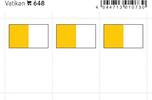 Lindner Flaggensticker Vatikan (6er Pack) 648 Neu -