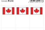 Lindner Flaggensticker Kanada (6er Pack) 658 Neu -