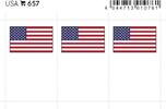Lindner Flaggensticker USA (6er Pack) 657 Neu -