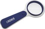 Lindner LED-Leuchtlupe blau mit 5-facher Vergrößerung S198-B Neu -