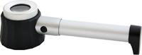 Lindner Alu LED-Aufsetzleuchtlupe mit 10-facher Vergrößerung 7153 Neu -