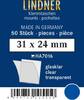 Lindner Klemmtaschen-Zuschnitte Klar 31 x 24 mm (50 Stück) HA7016 Neu -