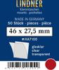 Lindner Klemmtaschen-Zuschnitte Klar 46 x 27,5 mm (50 Stück) HA7100 Neu -