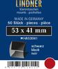 Lindner Klemmtaschen-Zuschnitte Schwarz 53 x 41 mm (50 Stück) HA53041 Neu -