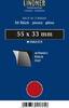 Lindner Klemmtaschen-Zuschnitte Schwarz 55 x 33 mm (50 Stück) HA6105 Neu -