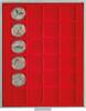Lindner Münzbox Hellrot Standard 2124 Neu -