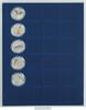 Lindner Münzbox Blau Marine 2124M Neu -