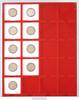 Lindner Münzbox Standard Hellrot mit 20 quadratischen Fächern 2122 Neu -